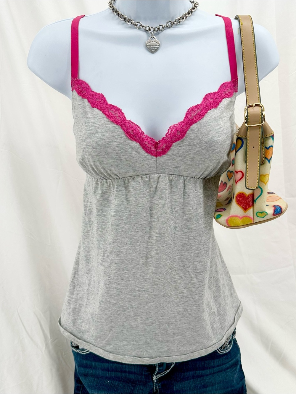 Babydoll Coquette Y2K Lace Cami Top